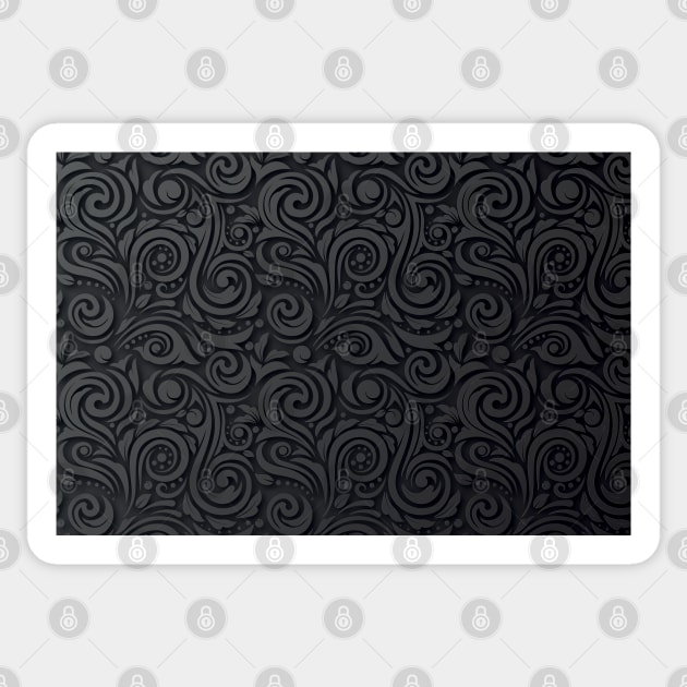 black Pattern Sticker by salimax